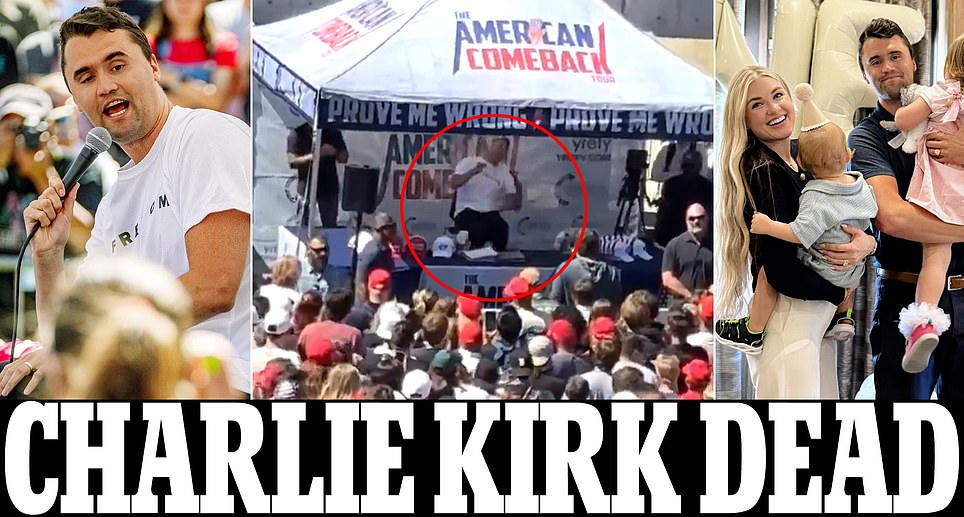 Charlie Kirk dead at 31 after being shot in the neck in Utah
