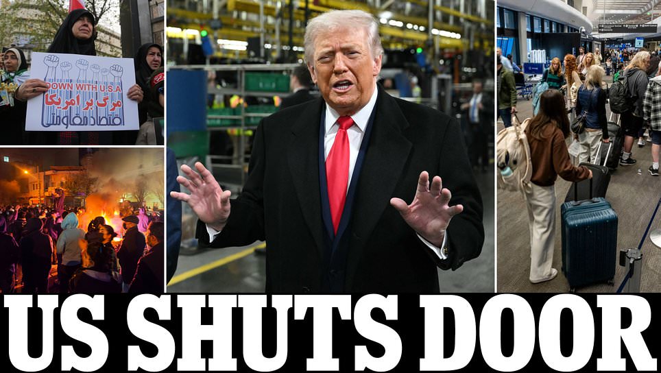 Trump slams door on visas for SEVENTY-FIVE countries including Russia as Iran strike