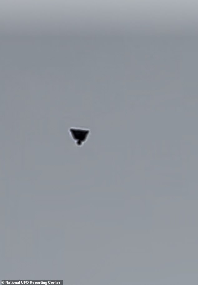 The strange triangle-shaped object was suspected of being a balloon, but no official explanation has been found