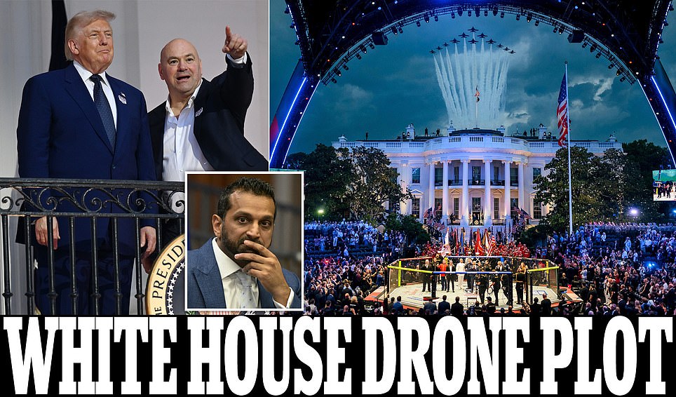 Trump's White House UFC fight target of 'explosive drones' plot with 'staged snipers''s White House UFC fight target of 'explosive drones' plot with 'staged snipers'