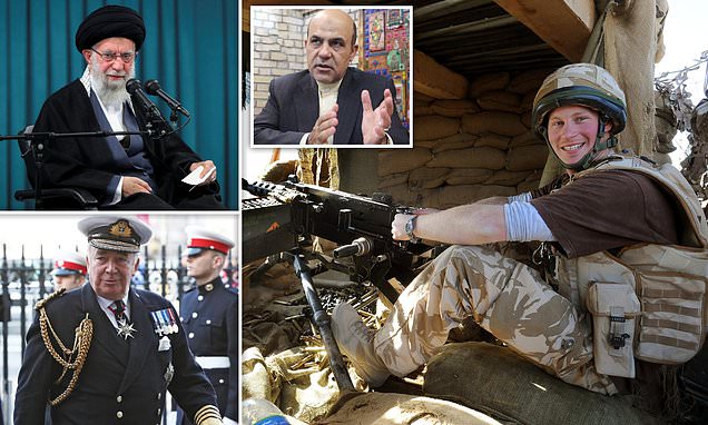 Prince Harry is slammed for 'giving ammunition to Iranian regime's propaganda machine'