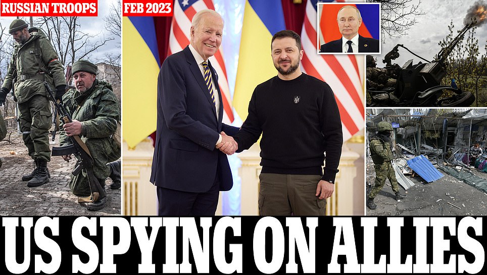 Leaked Pentagon documents show spies infiltrated Kremlin - while US is spying on its