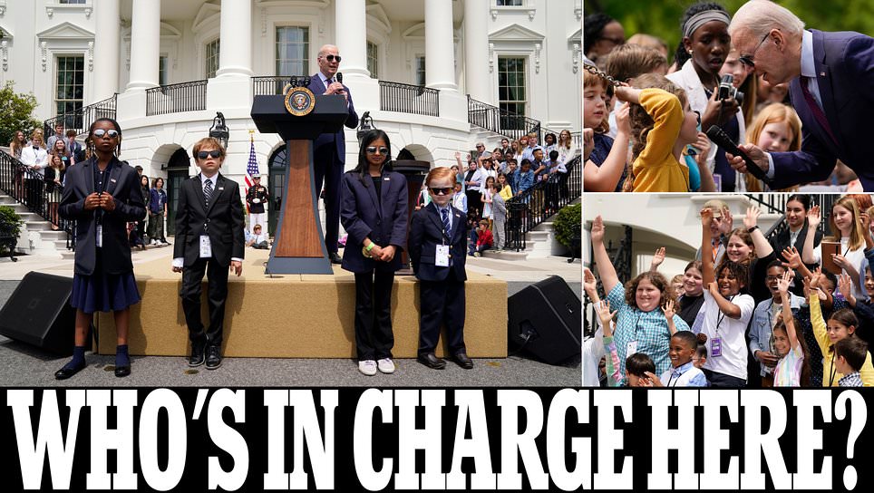 No wonder they give him cheat sheets! Biden struggles through CHILDREN's press conference