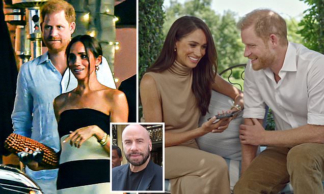 So what's next for Harry and Meghan in Hollywood? Royals 'befriend actor John Travolta' as