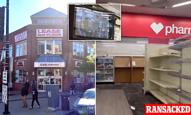Shocking photos show bare shelves in CVS store in DC after being routinely ransacked by