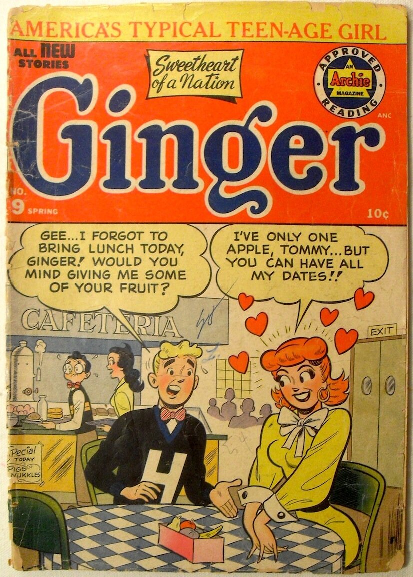 1954 GINGER Vintage Comics COMIC BOOK.JPG