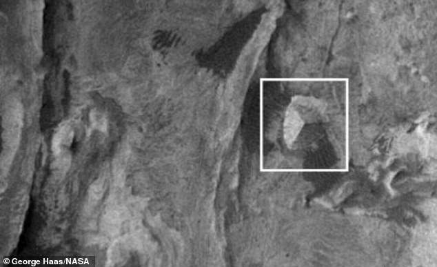 The 'pyramid' sits in the Western Region of Candor Chasma, one of the largest canyons in the Valles Marineris, which is in itself the second longest and deepest canyon system in the whole Solar System