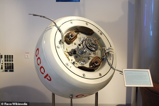 A replica of the Kosmos 482 Soviet spacecraft at the Memorial Museum of Astronautics in Russia