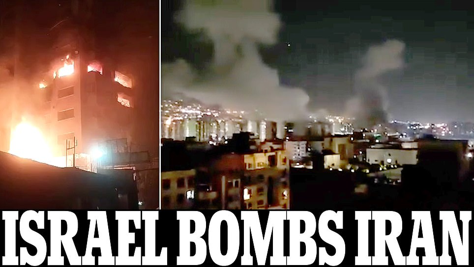 Explosions heard in Tehran after US warned 'Israel was planning to hit Iran's nuclear