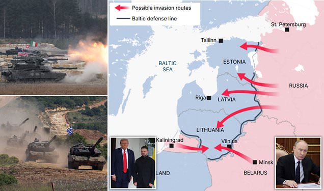 Europe's new iron curtain: Lithuania plans 30-mile-deep 'defence line' along Baltic