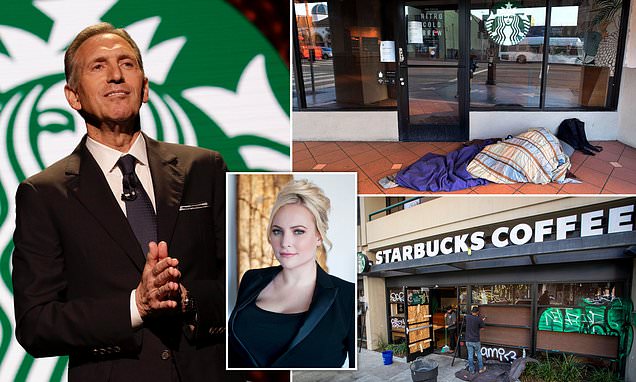 How nauseating Starbucks' boss only condemns lawlessness when it hits his stores: MEGHAN