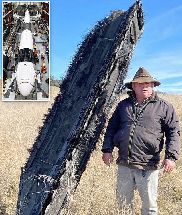 Huge piece of space junk from Elon Musk's SpaceX lands on farm in southern NSW