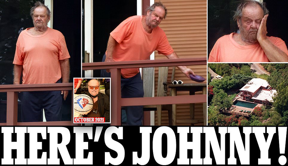 Jack Nicholson, 85, looks disheveled on LA balcony as he's seen for first time in TWO