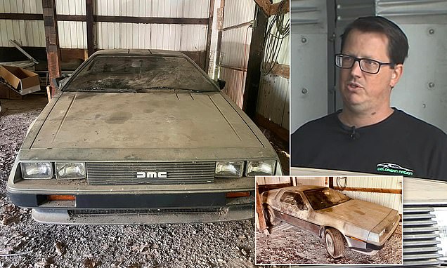 Blast from the past! 1981 DeLorean with just 977 miles on the clock is discovered in