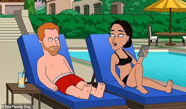 Gone are the days of full-episode South Park takedowns. On Sunday, Family Guy ¿ limping on in its 22nd series ¿ featured a twenty-second satire of Harry and Meghan.