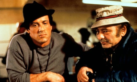 Stallone and Young in Rocky V.
