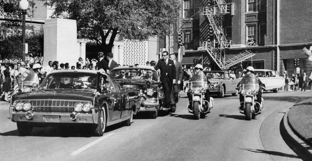 JFK motorcade in Dallas, Nov. 22, 1963
