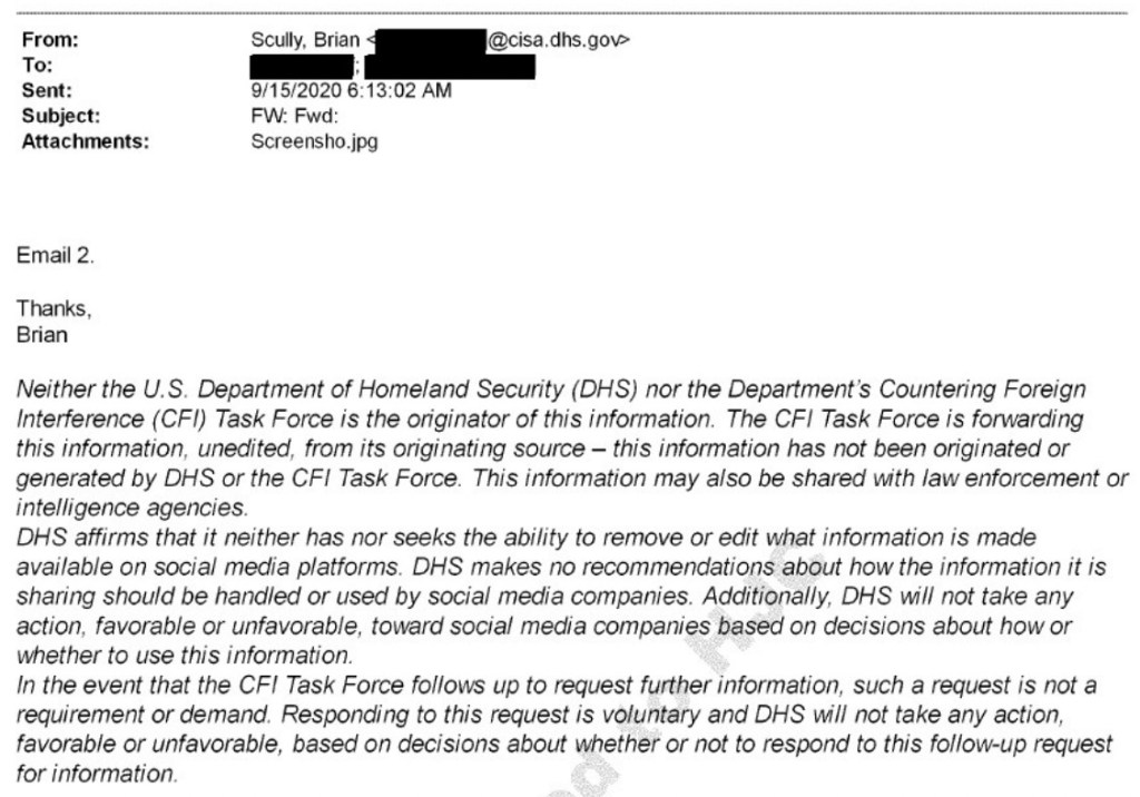Exclusive: New emails show Department of Homeland Security created Stanford disinfo group that censored speech before 2020 election